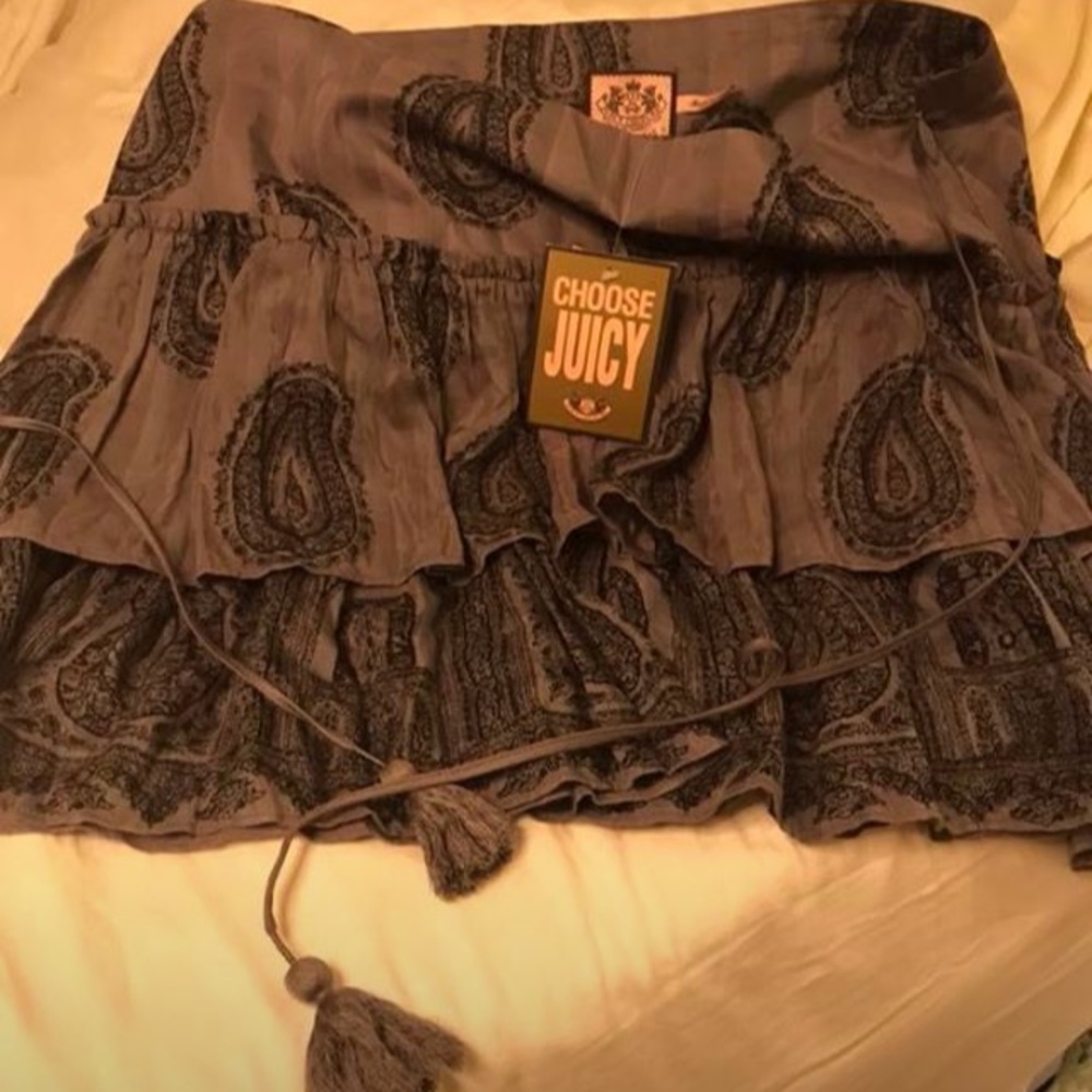Juicy grey cotton skirt